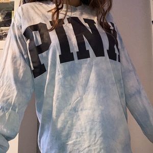 pink tie dye longsleeve shirt